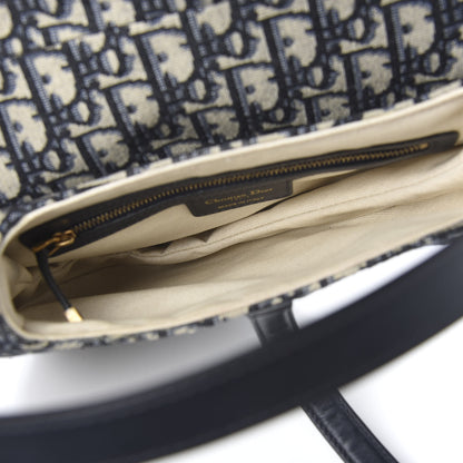Christian Dior Oblique Saddle Bag Blue 4 of 8