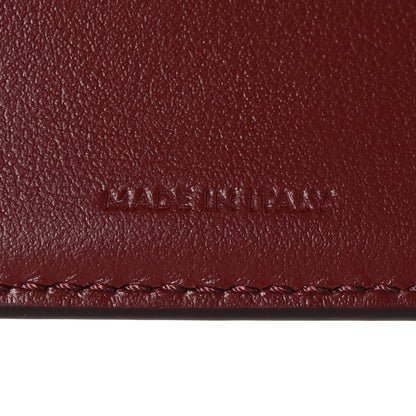 Celine Shiny Calfskin Small Triomphe Wallet Deep Burgundy 7 of 8
