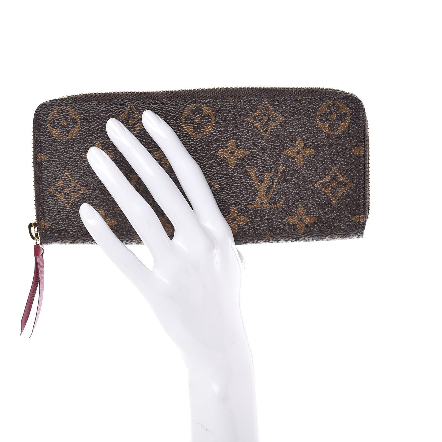 Monogram Clemence Wallet Fuchsia
