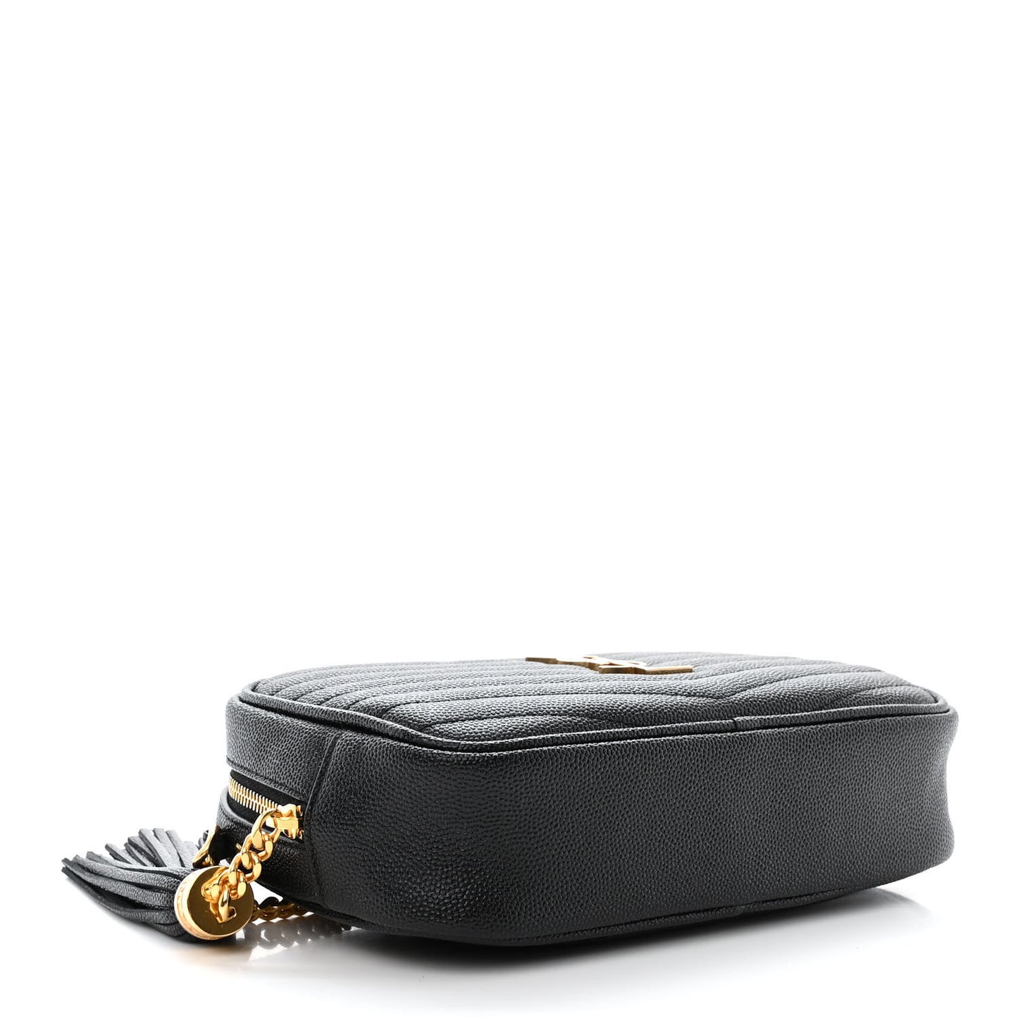 Grain De Poudre Matelasse Monogram Mini Lou Camera Bag Black