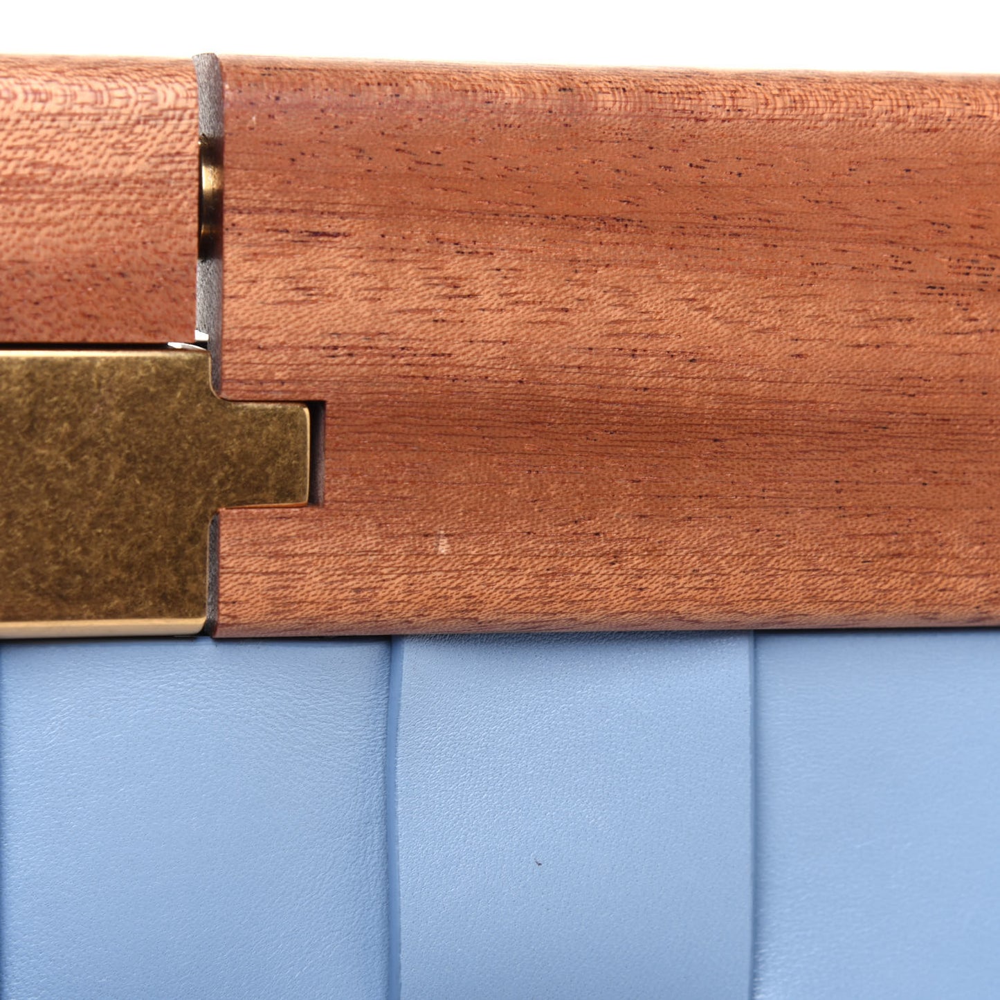 Nappa Intrecciato The Snap Clutch Ice Blue