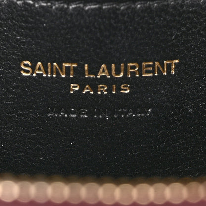 Saint Laurent Lambskin Quilted Mini Gaby Vanity Case Rouge Cabernet 6 of 12