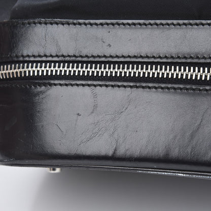 Prada Tessuto Nylon Soft Calf Zip Around Satchel Black 22 of 22