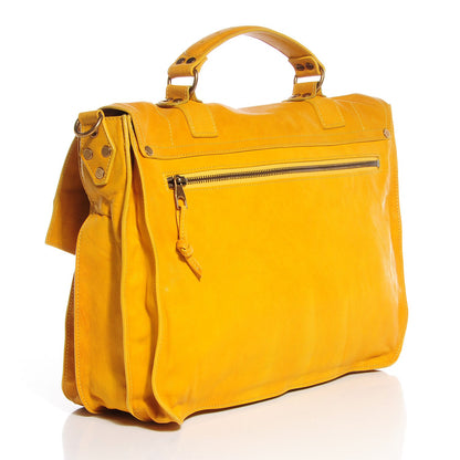 Proenza Schouler Lambskin PS1 Large Satchel Mustard 3 of 10
