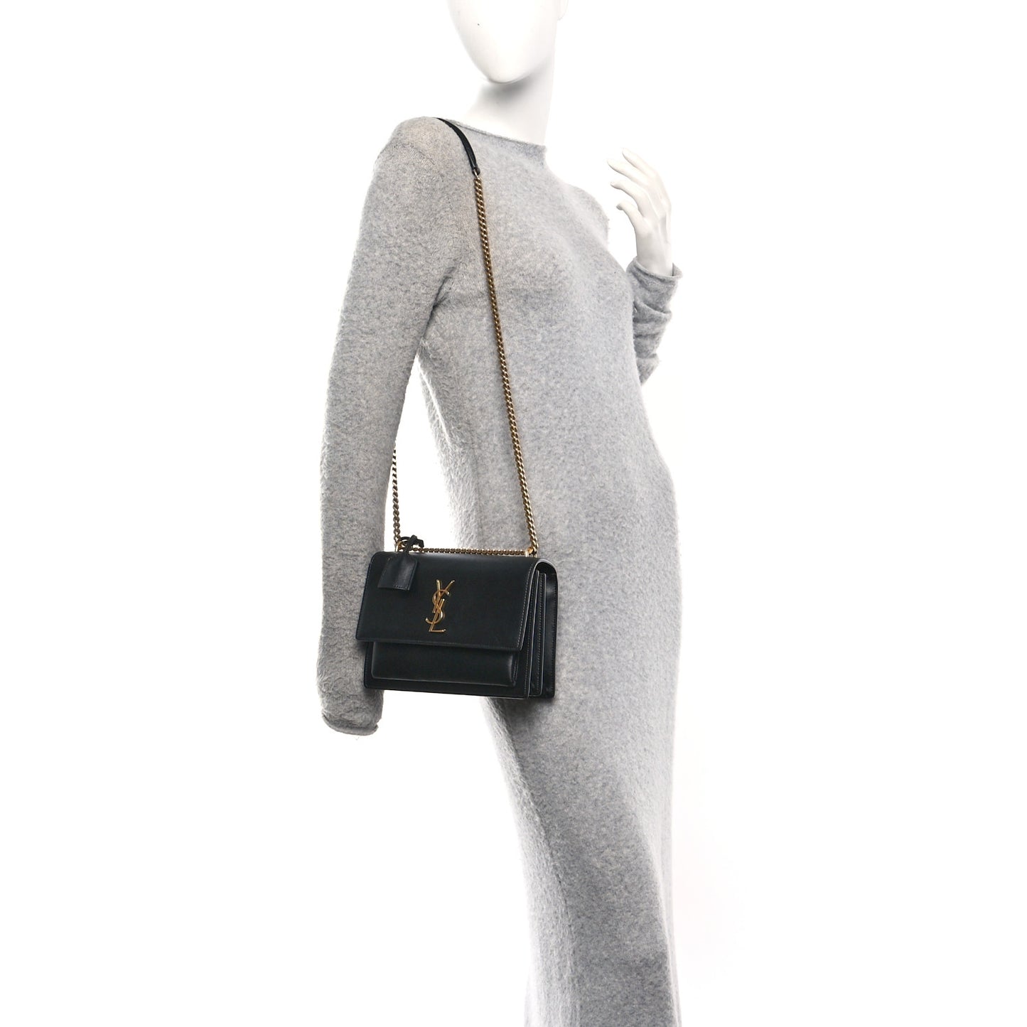 Calfskin Medium Monogram Sunset Black