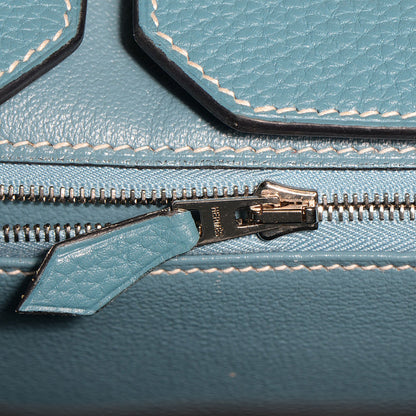 Hermes Togo Birkin 40 Blue Jean 2 of 30
