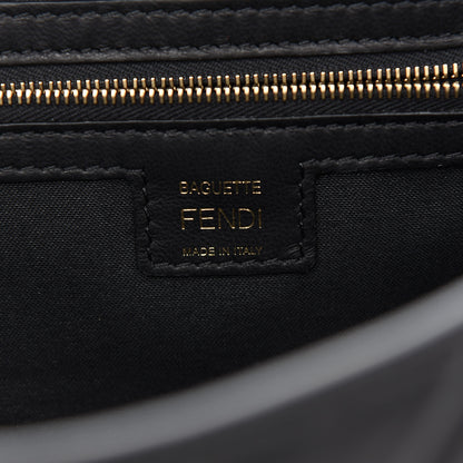 Fendi Nappa FF 1974 Embossed Baguette Black 6 of 9