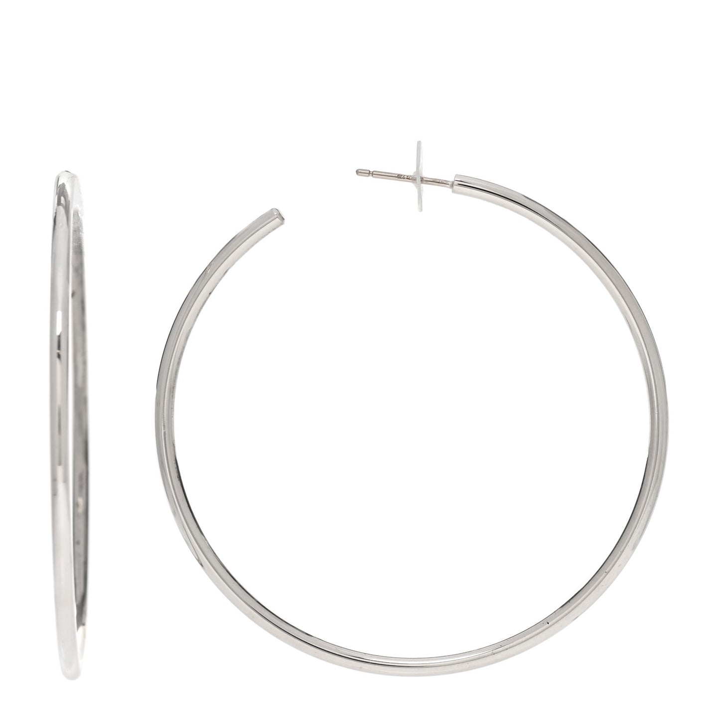 Sterling Silver Large Hoop Earrings