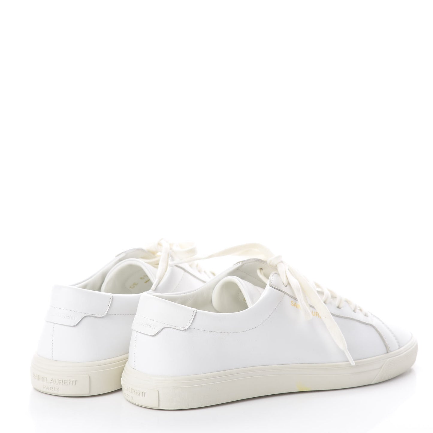 Calfskin Andy Low Top Sneakers 37 Blanc Optique