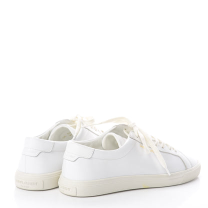 Saint Laurent Calfskin Andy Low Top Sneakers 37 Blanc Optique 4 of 7