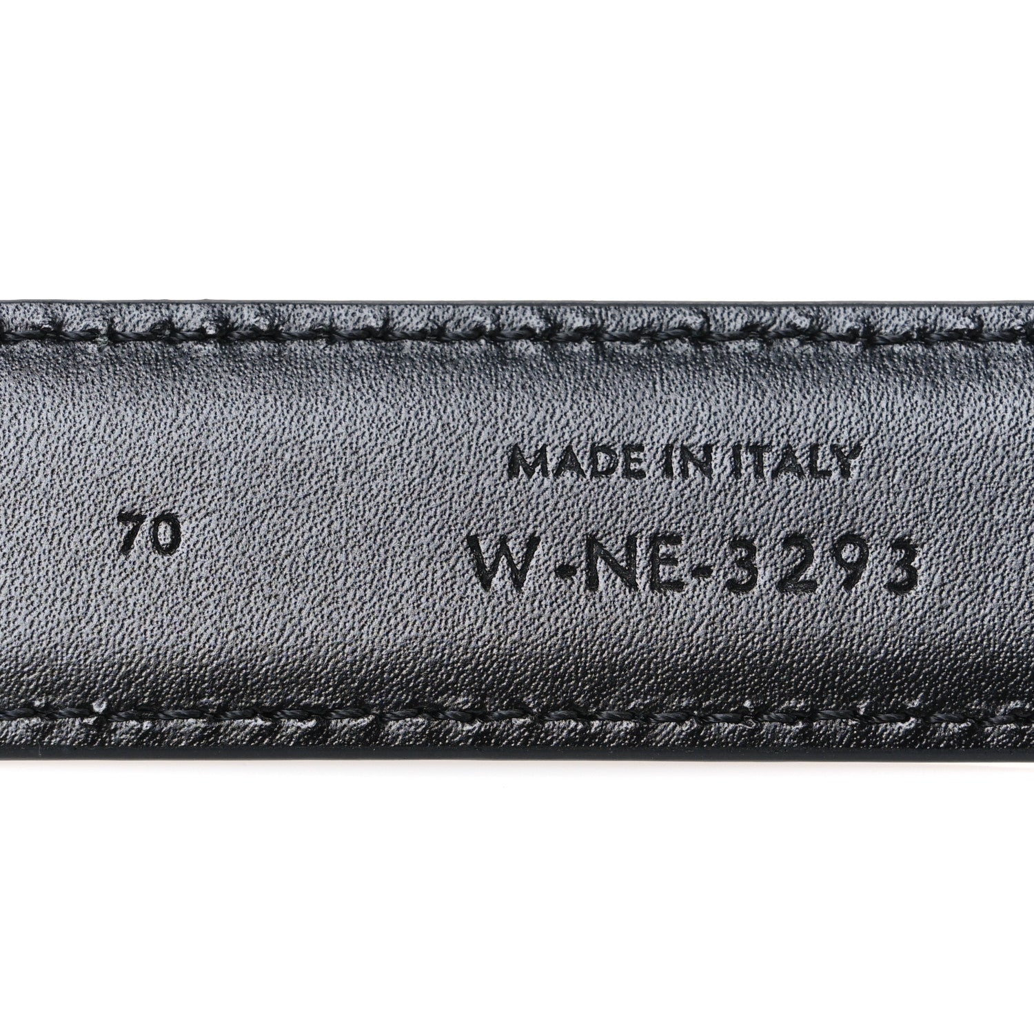 Celine Box Calfskin Medium 25mm Triomphe Belt 70 Black 6 of 6