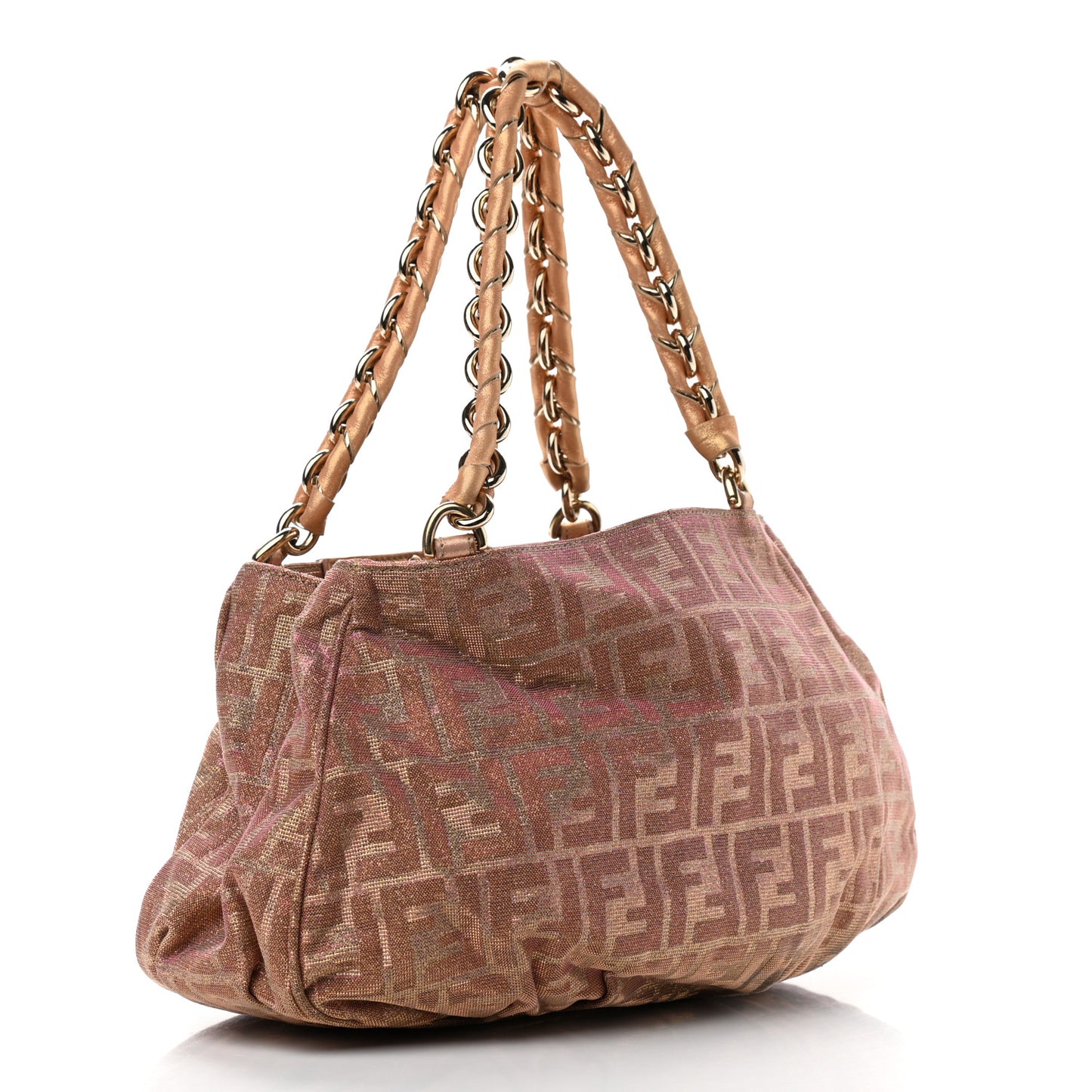 Metallic Lurex Zucca Mia Tote Arancio