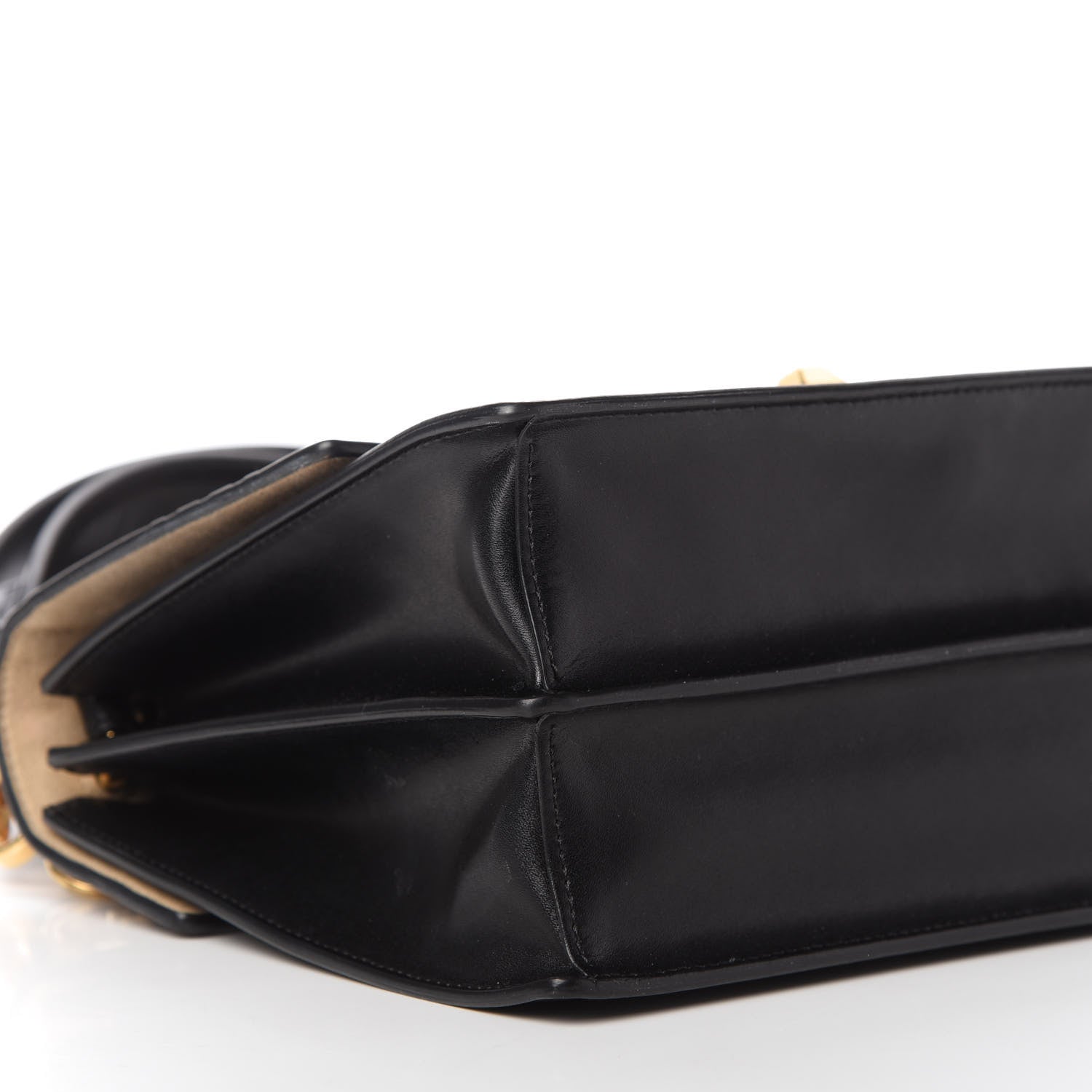 Fendi Vitello Liberty Bi-Color FF 1974 Embossed Kan I Shoulder Bag Black Maya 6 of 11