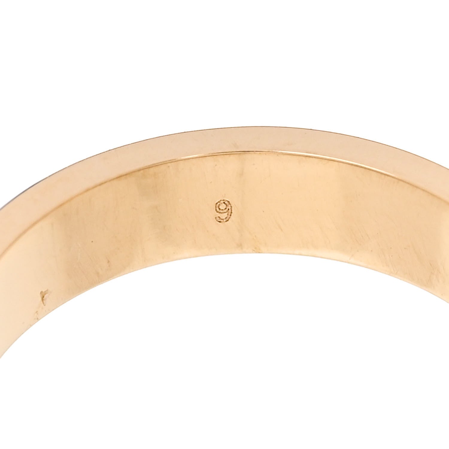 Gucci 18K Yellow Gold 4mm Icon Thin Band Ring 49 4.75 6 of 6