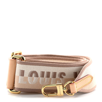 Louis Vuitton Jacquard Neverfull BB Shoulder Strap Beige Brown 1 of 5