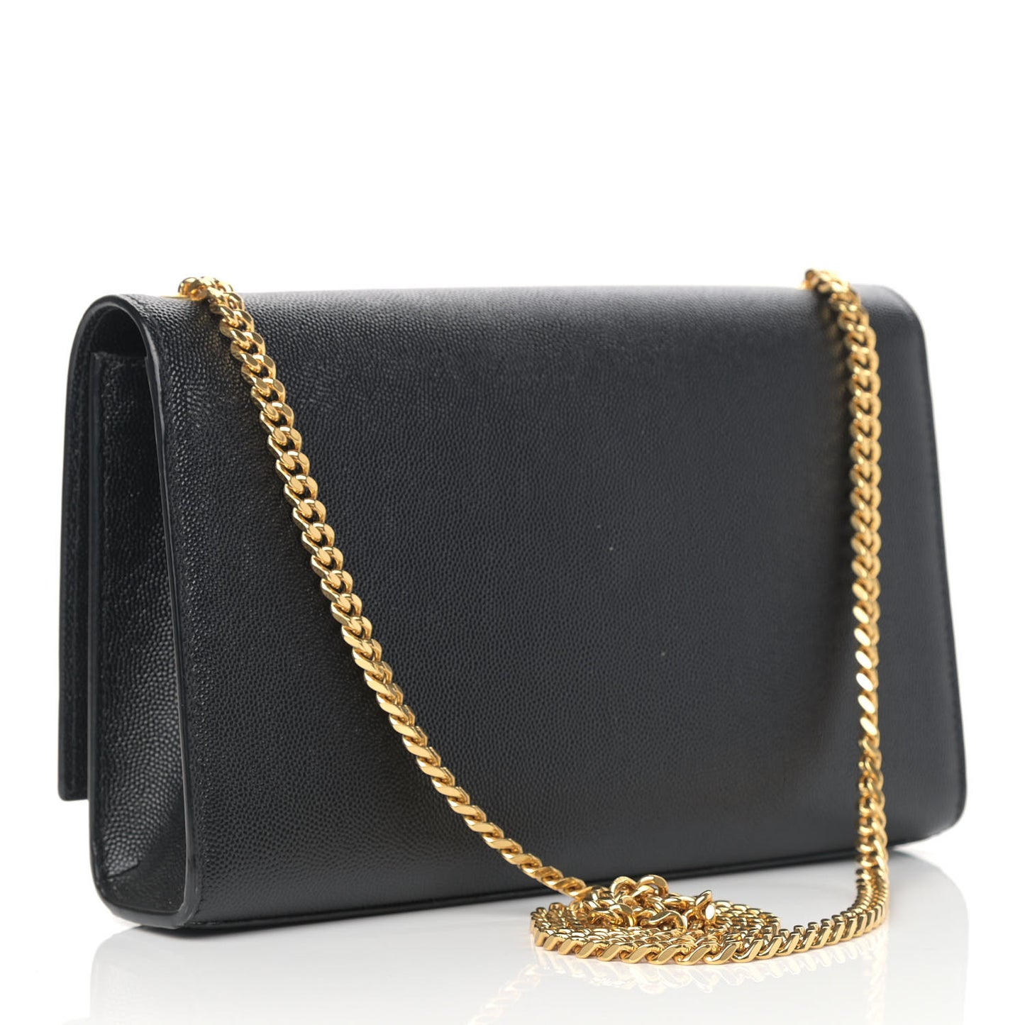 Grain De Poudre Medium Classic Monogram Kate Satchel Black