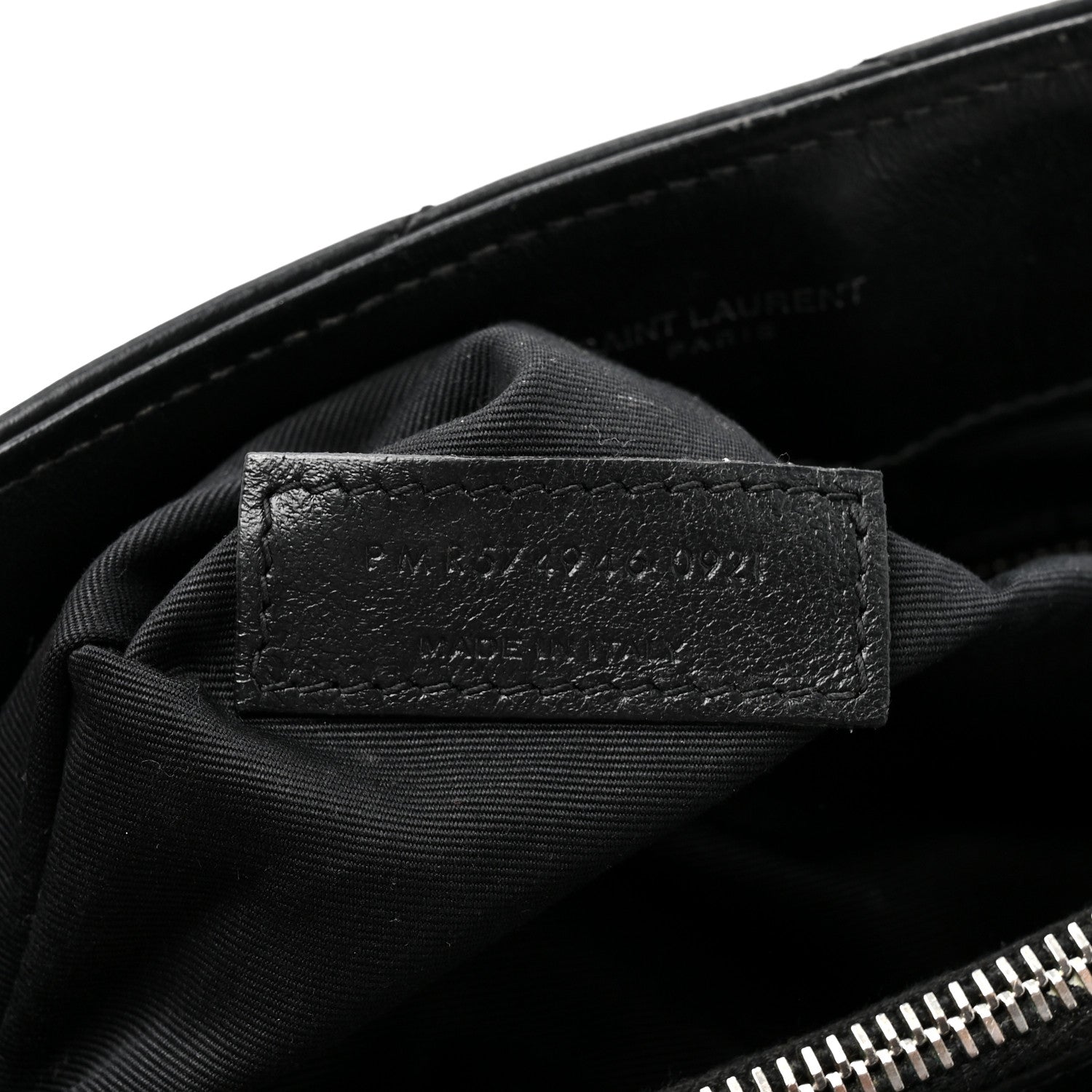 Saint Laurent Grain de Poudre Calfskin Y Quilted Monogram Medium Loulou Chain Satchel Black 8 of 16