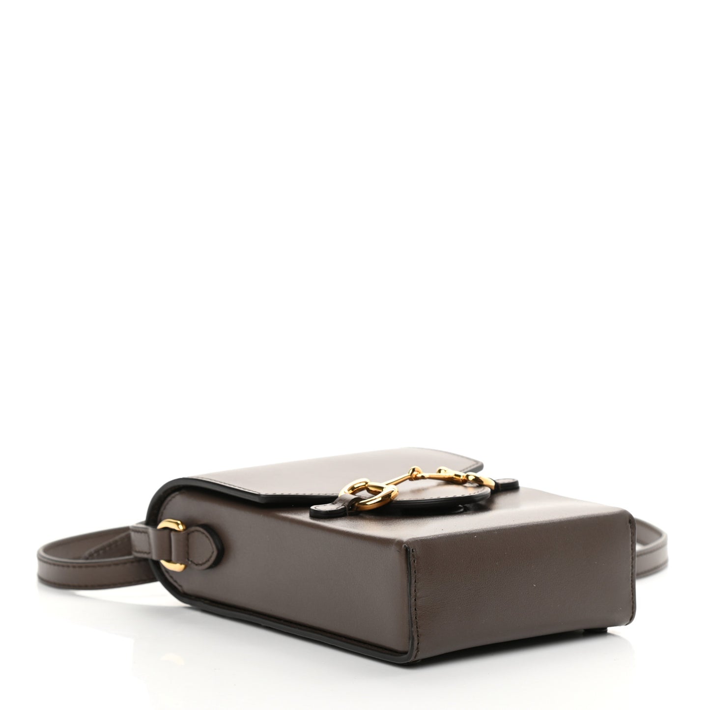 Boarded Plutone Calfskin Mini Horsebit 1955 Crossbody Bag New Acero