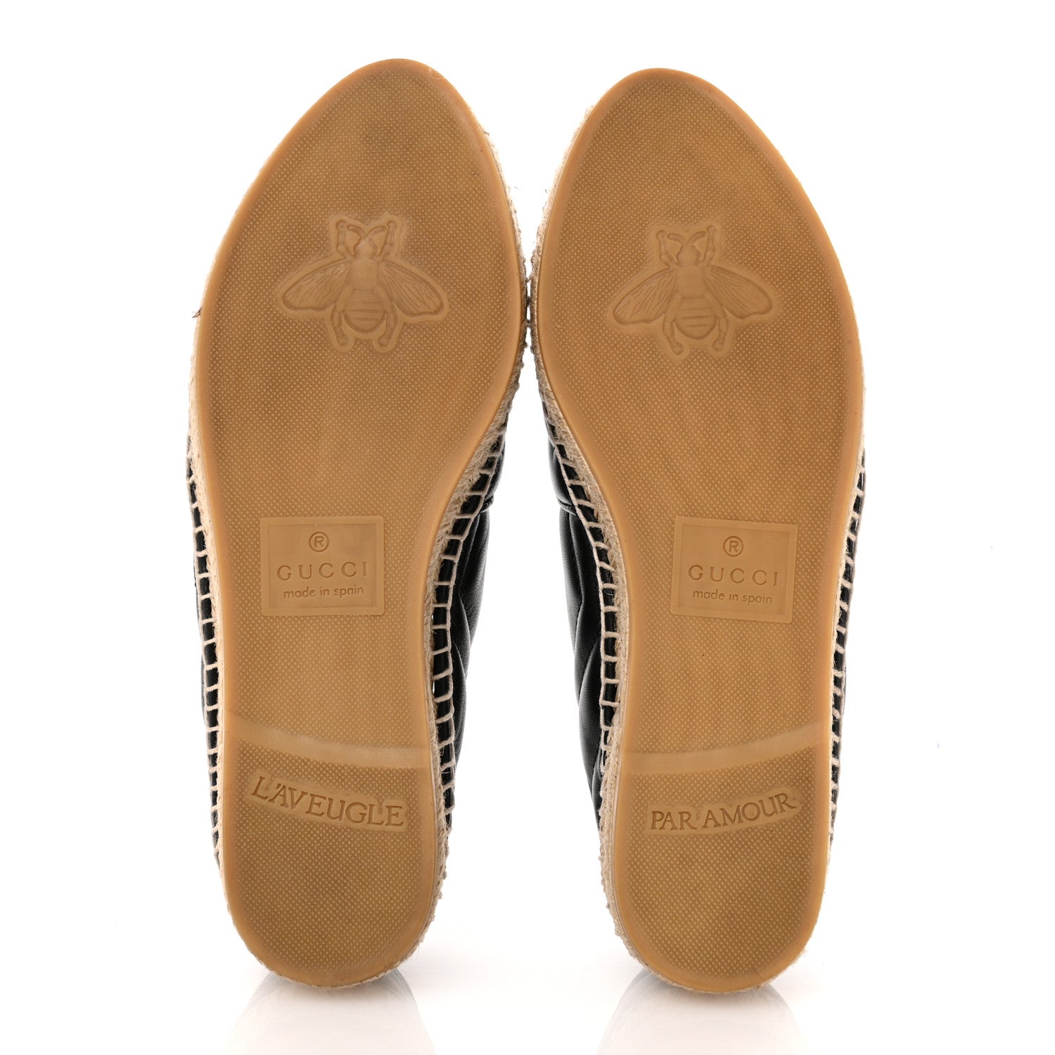 Gucci Nappa Matelasse GG Marmont Espadrilles 37.5 Black 6 of 11