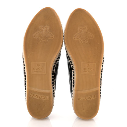 Gucci Nappa Matelasse GG Marmont Espadrilles 37.5 Black 6 of 11