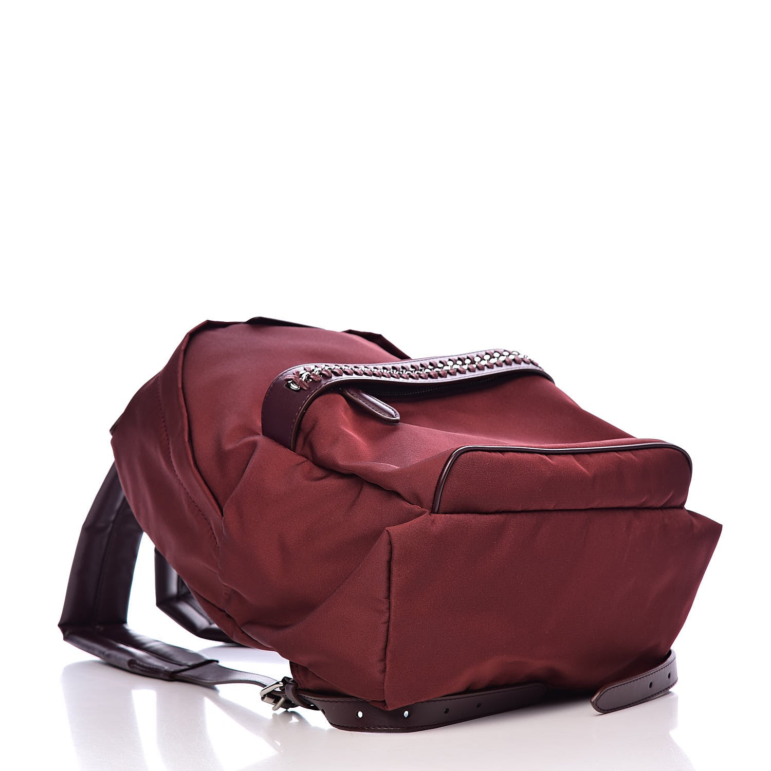 Stella McCartney Nylon GO Backpack Burgundy 4 of 10