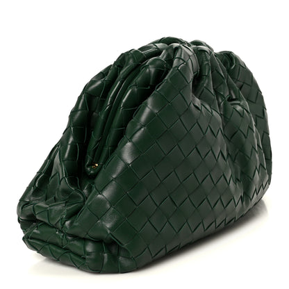 Bottega Veneta Nappa Maxi Intrecciato The Pouch Oversized Clutch Racing Green 3 of 11