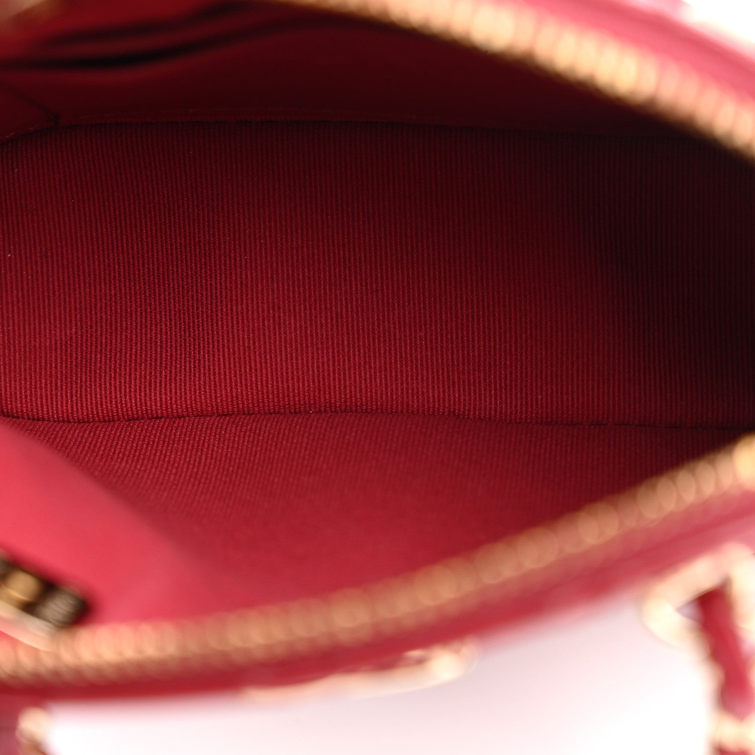 Chanel Patent Calfskin Quilted Shiny Coco Clutch With Chain Red 4 of 10