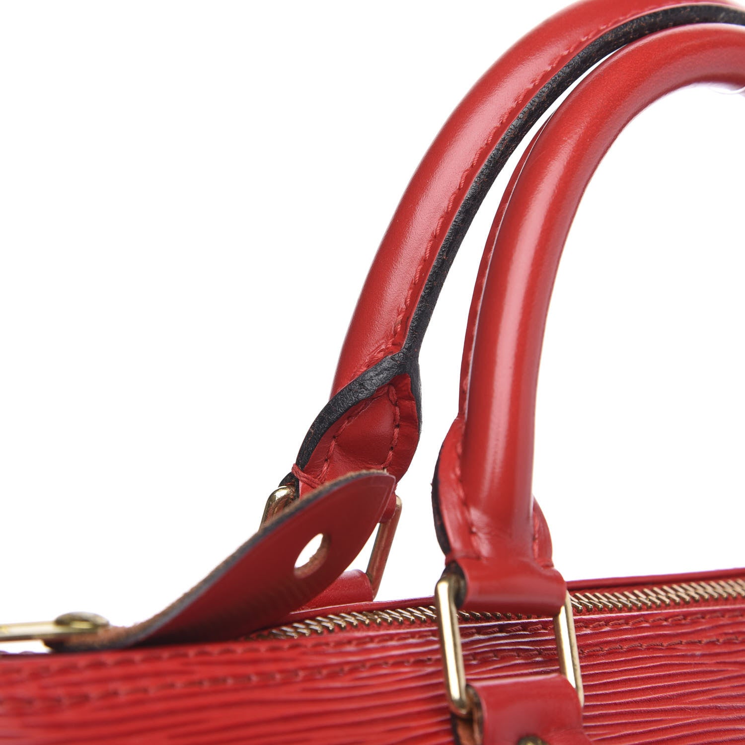 Louis Vuitton Epi Speedy 30 Castillan Red 14 of 17