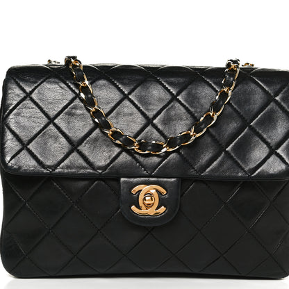 Chanel Lambskin Quilted Small Single Flap Black 8 of 10