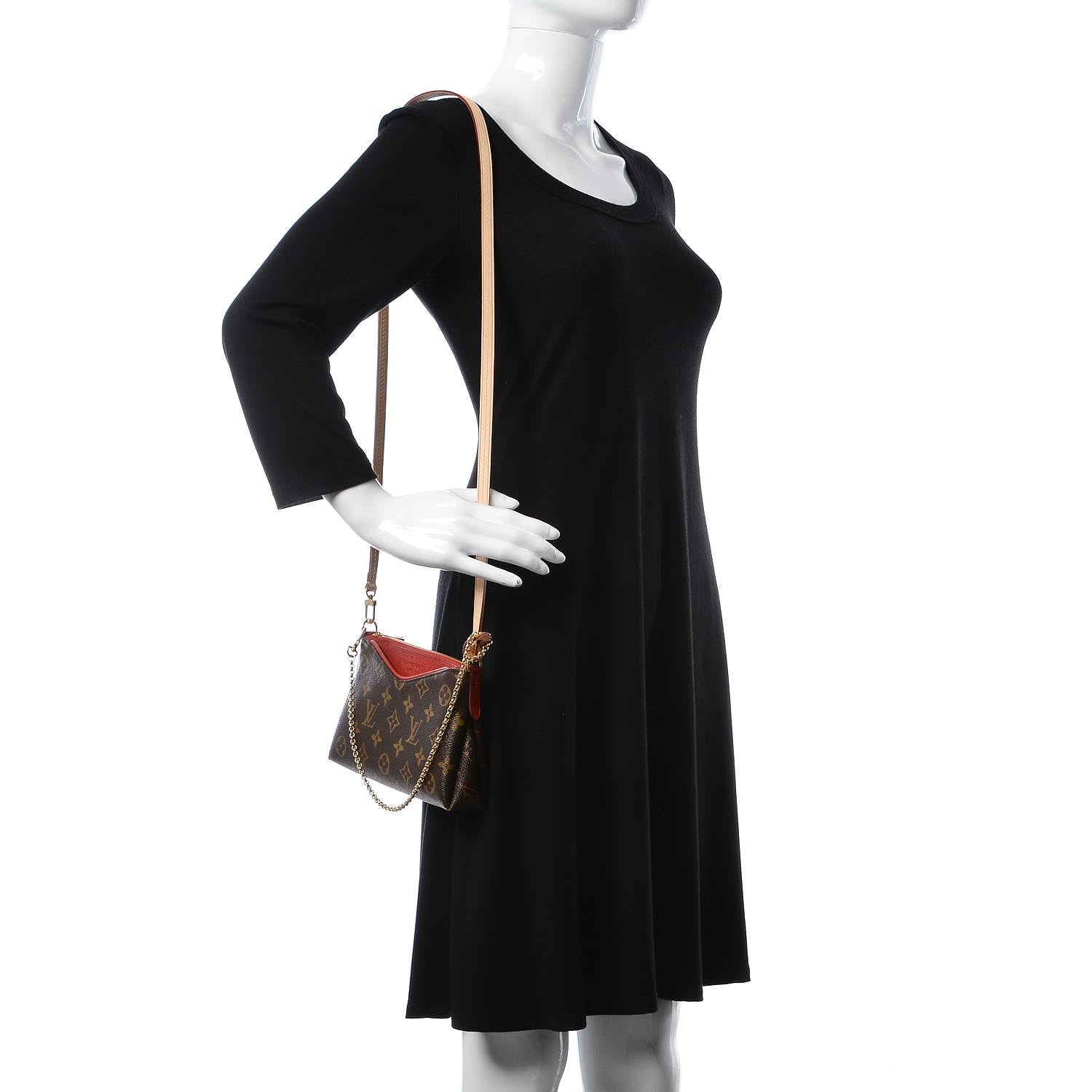 Louis Vuitton Monogram Pallas Clutch Cherry 2 of 9