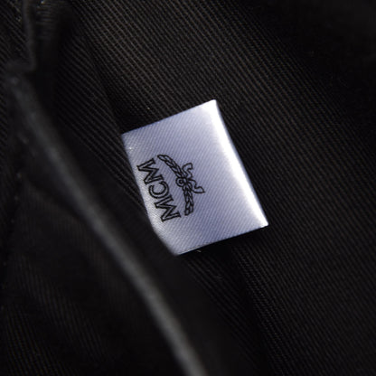 MCM Calfskin Ottomar Monogram Duke Backpack Black 7 of 8
