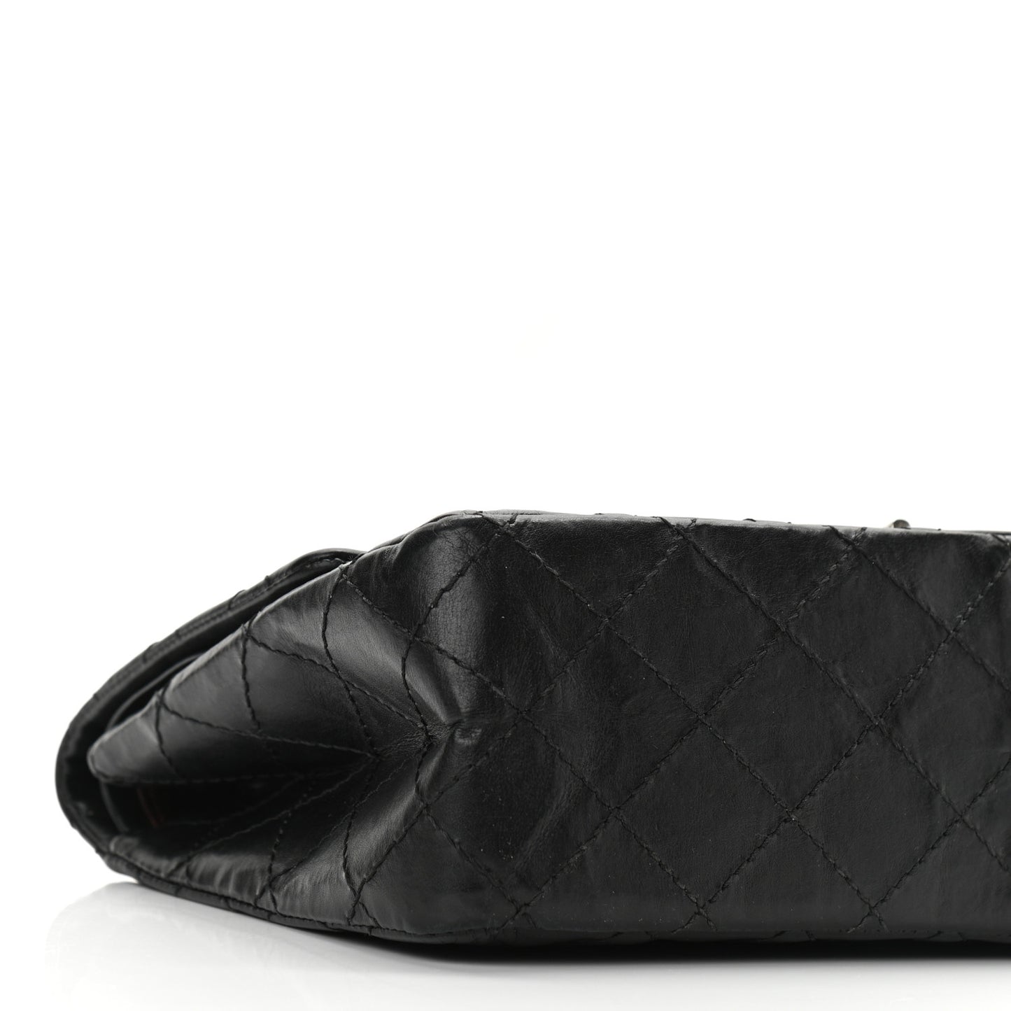 Aged Calfskin Quilted 2.55 Reissue 226 Flap Black