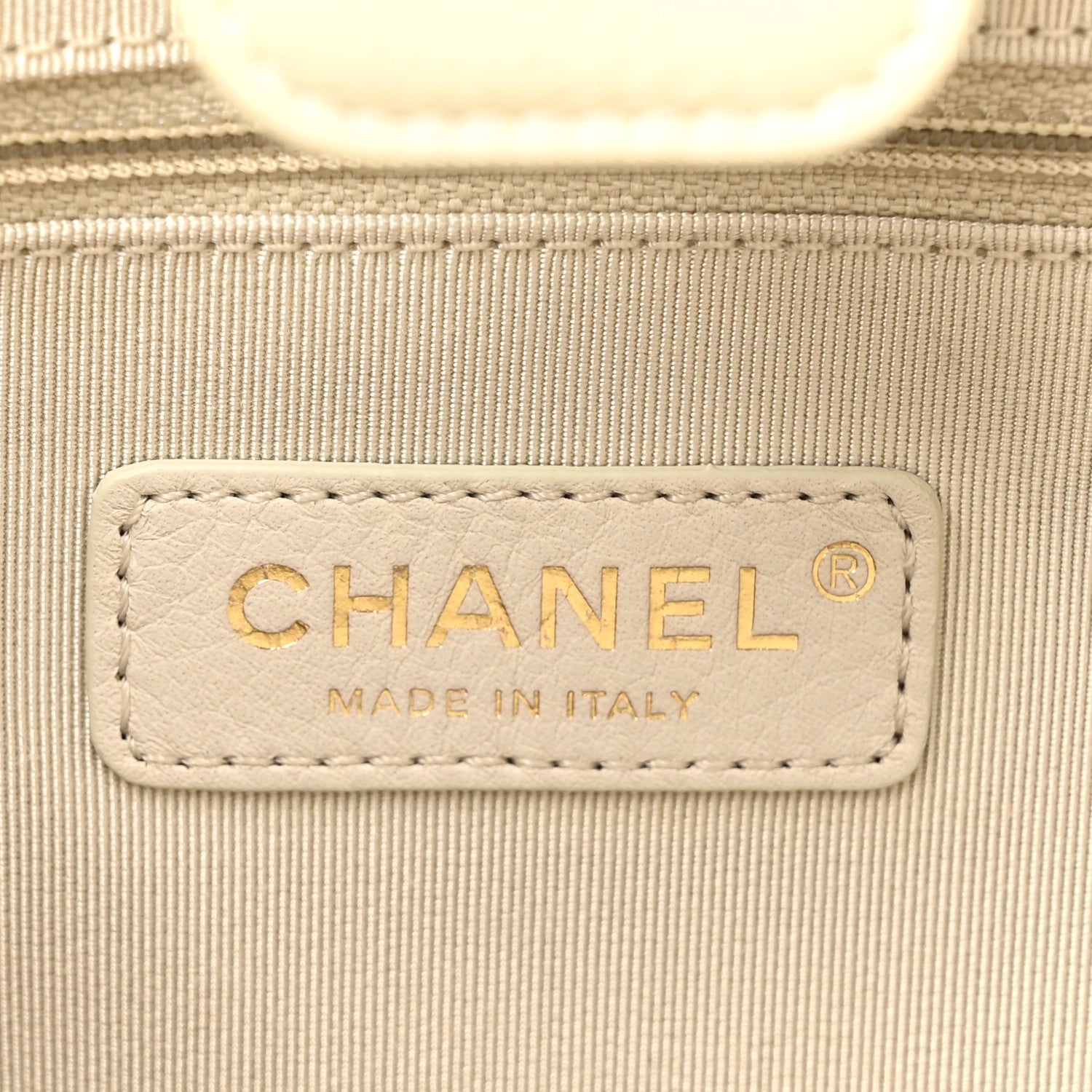 Chanel Shiny Aged Calfskin North South Shopping Bag White 6 of 12
