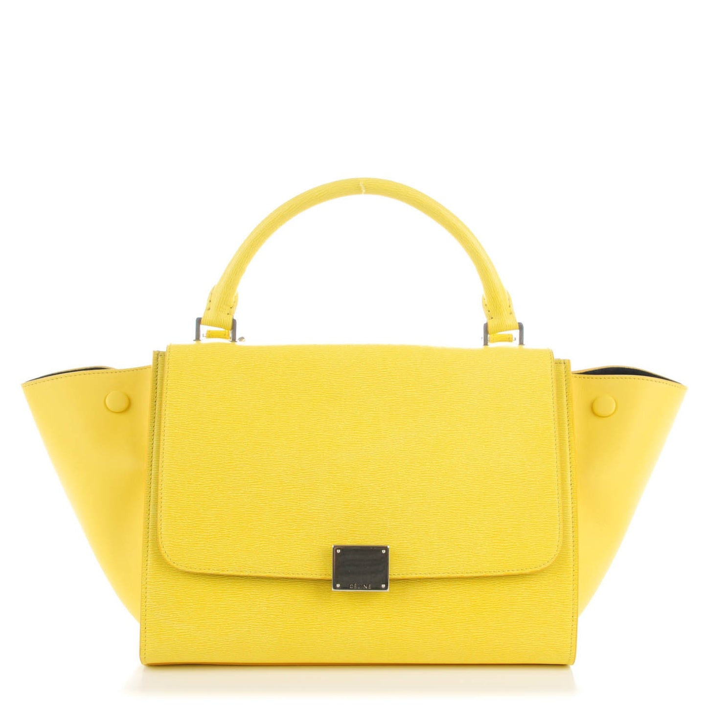 Liege Calfskin Small Trapeze Fluo Yellow