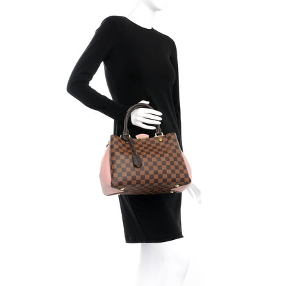 Louis Vuitton Damier Ebene Cuir Taurillon Brittany Magnolia 3 of 9