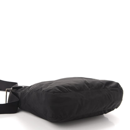 Prada Nylon Flat Messenger Bag Black 4 of 10