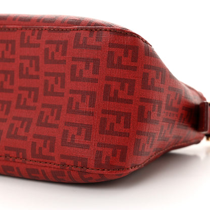 Fendi Zucchino Spalmati Vitello Forever Baguette Bordeaux Rubino 10 of 11