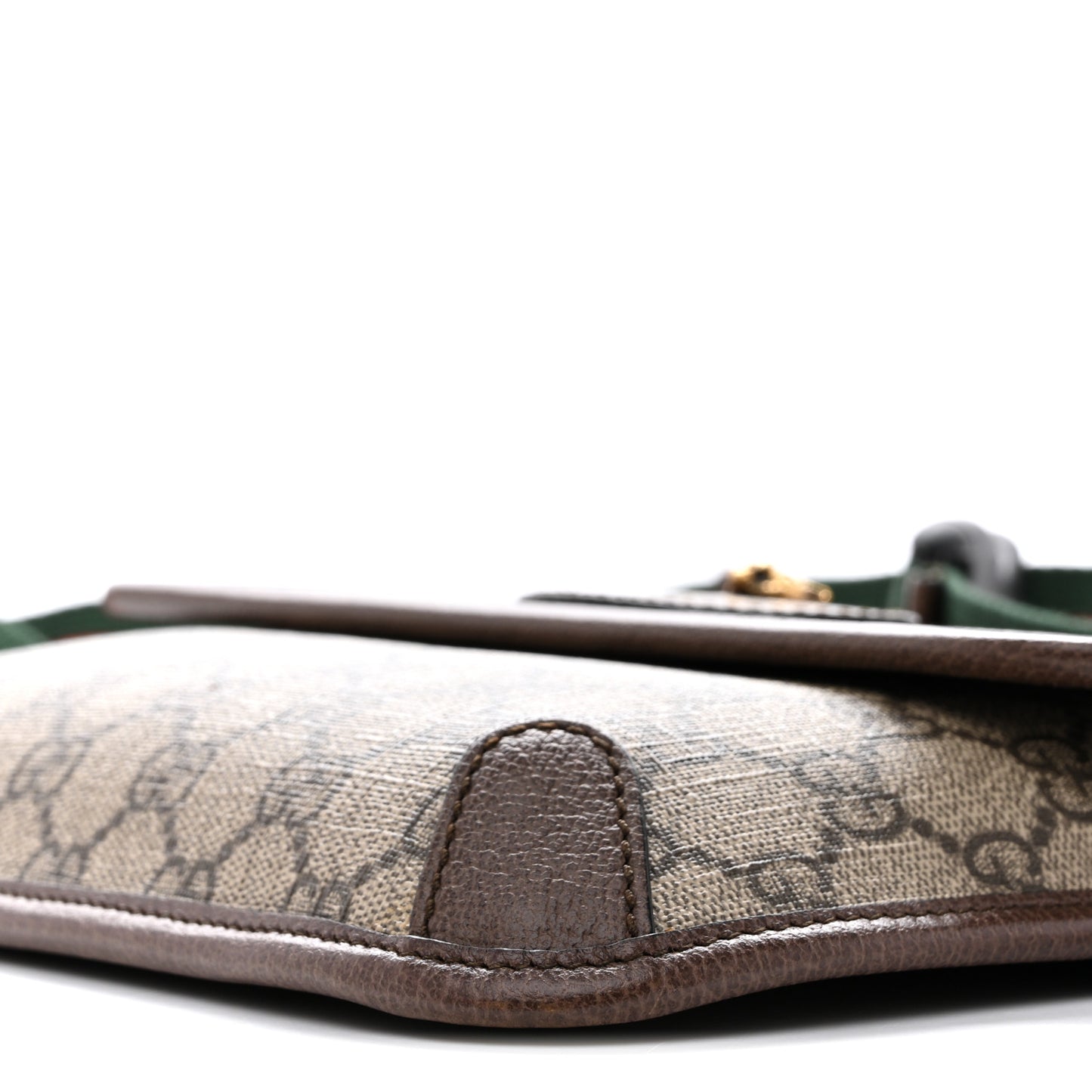 GG Supreme Monogram Neo Vintage Web Belt Bag Brown