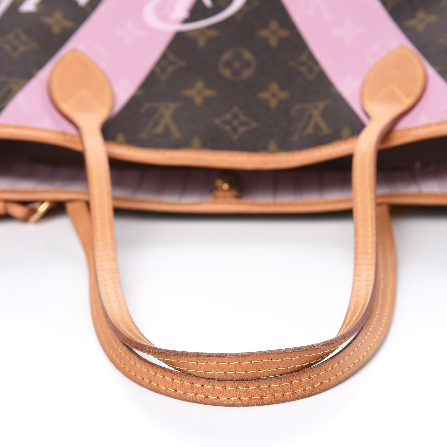 Louis Vuitton Monogram Saint Barth V Neverfull MM Rose Ballerine 11 of 20