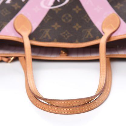 Louis Vuitton Monogram Saint Barth V Neverfull MM Rose Ballerine 11 of 20