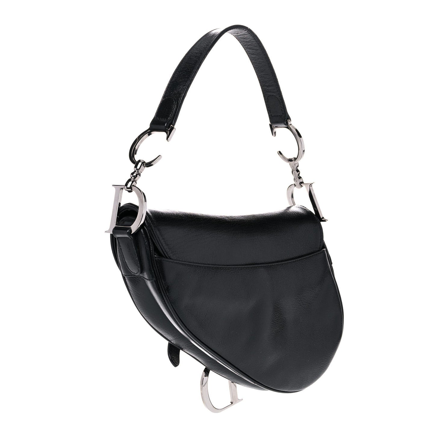 Calfskin Saddle Bag Black