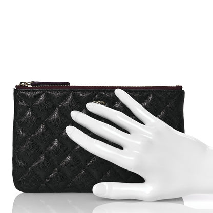 Chanel Caviar Quilted Cosmetic Case Black 2 of 8