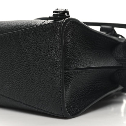 Balenciaga Grained Calfskin Neo Classic Black Hardware Mini City Black 9 of 9