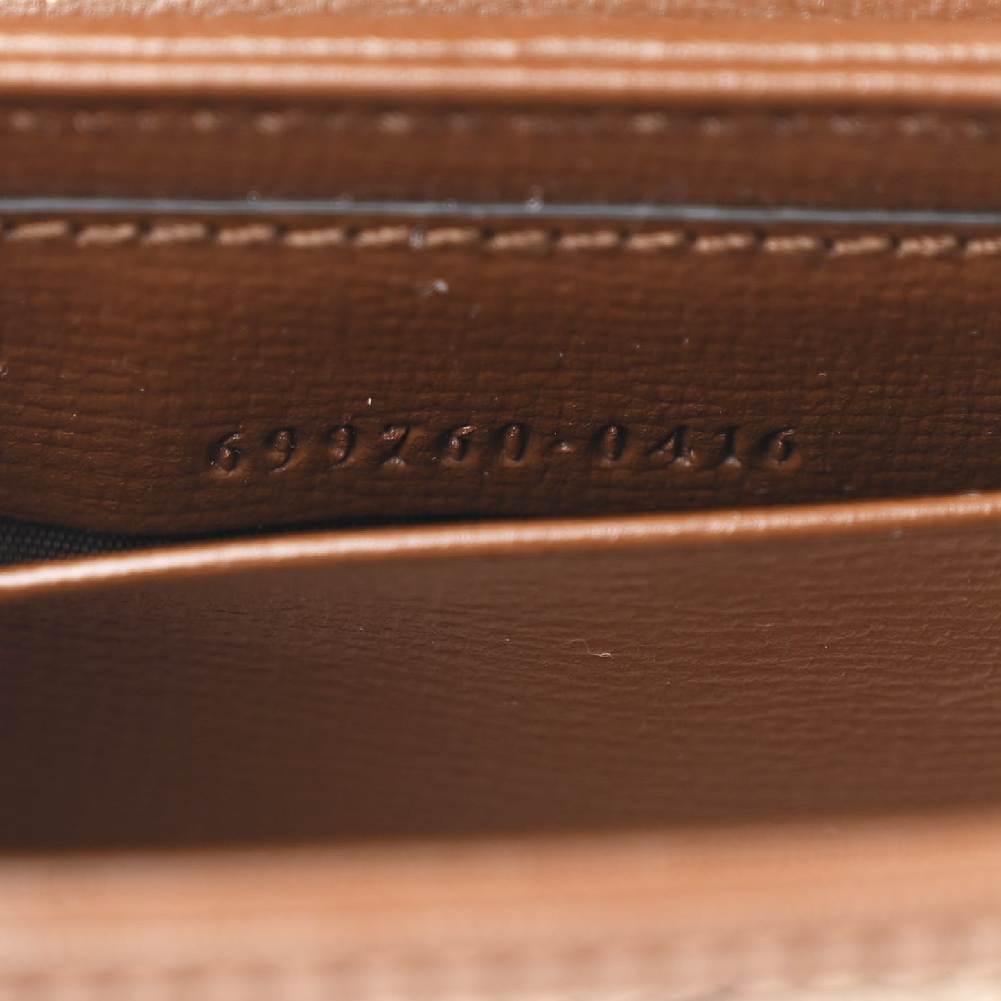 GG Supreme Monogram Azalea Calfskin Web Horsebit 1955 Wallet On Strap Beige Ebony Brown Sugar