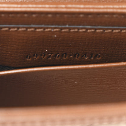 Gucci GG Supreme Monogram Azalea Calfskin Web Horsebit 1955 Wallet On Strap Beige Ebony Brown Sugar 7 of 10