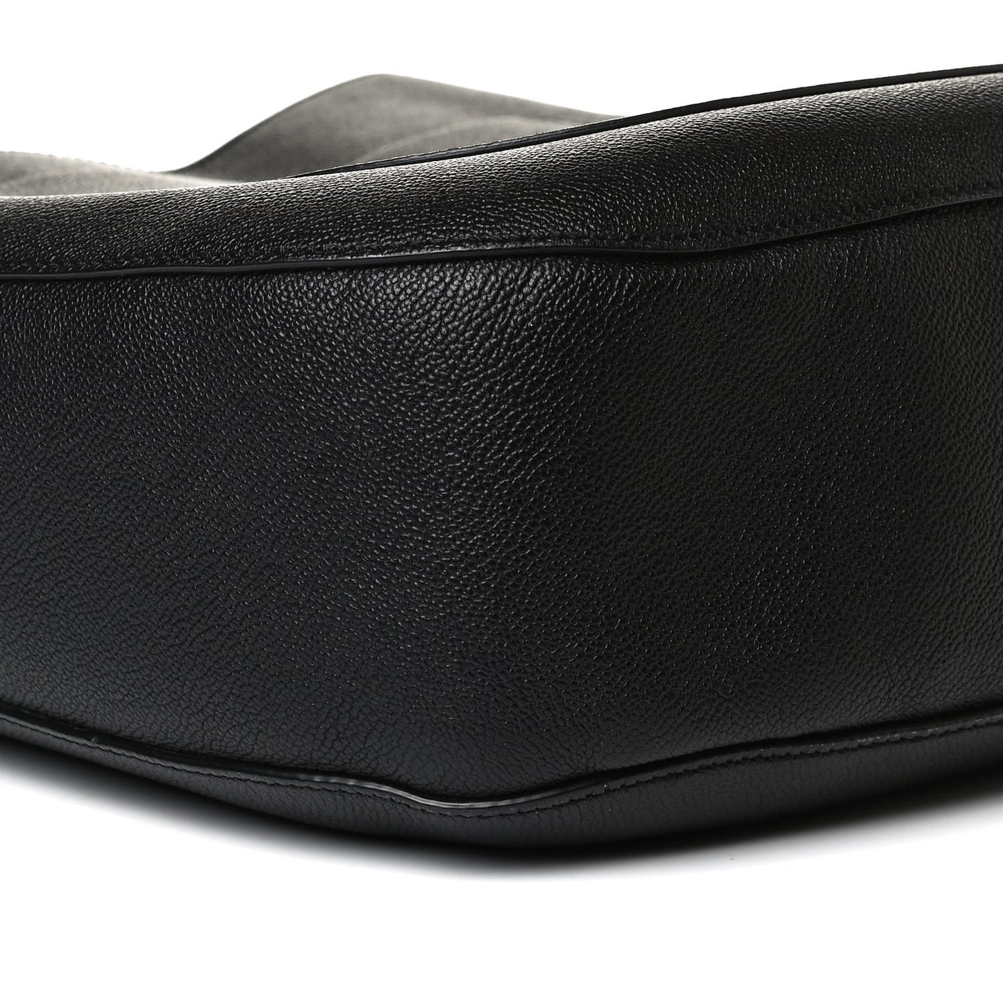 Grainy Calfskin Small Elmstone Hobo Black