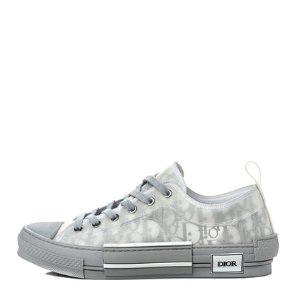 Christian Dior Technical Canvas Oblique Mens B23 Low Top Sneaker 43 43 White Grey 1 of 10