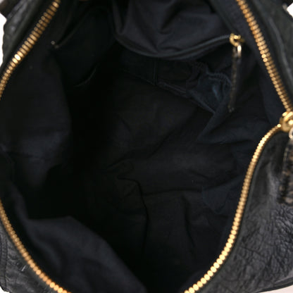Givenchy Pebbled Sheepskin Calfskin Crocodile Embossed Large Pandora Black 6 of 10