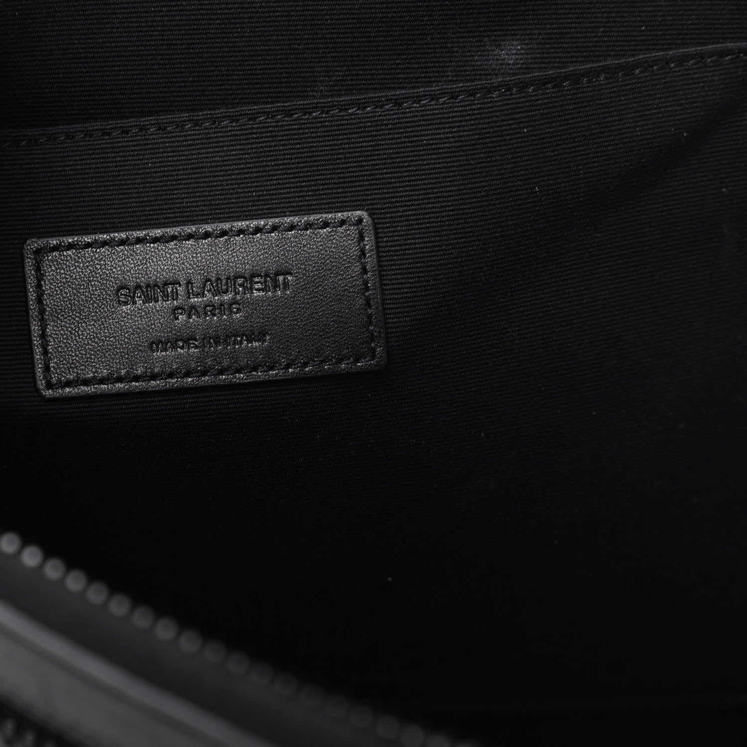 Saint Laurent Calfskin Crocodile Embossed iPad Case Black 6 of 7