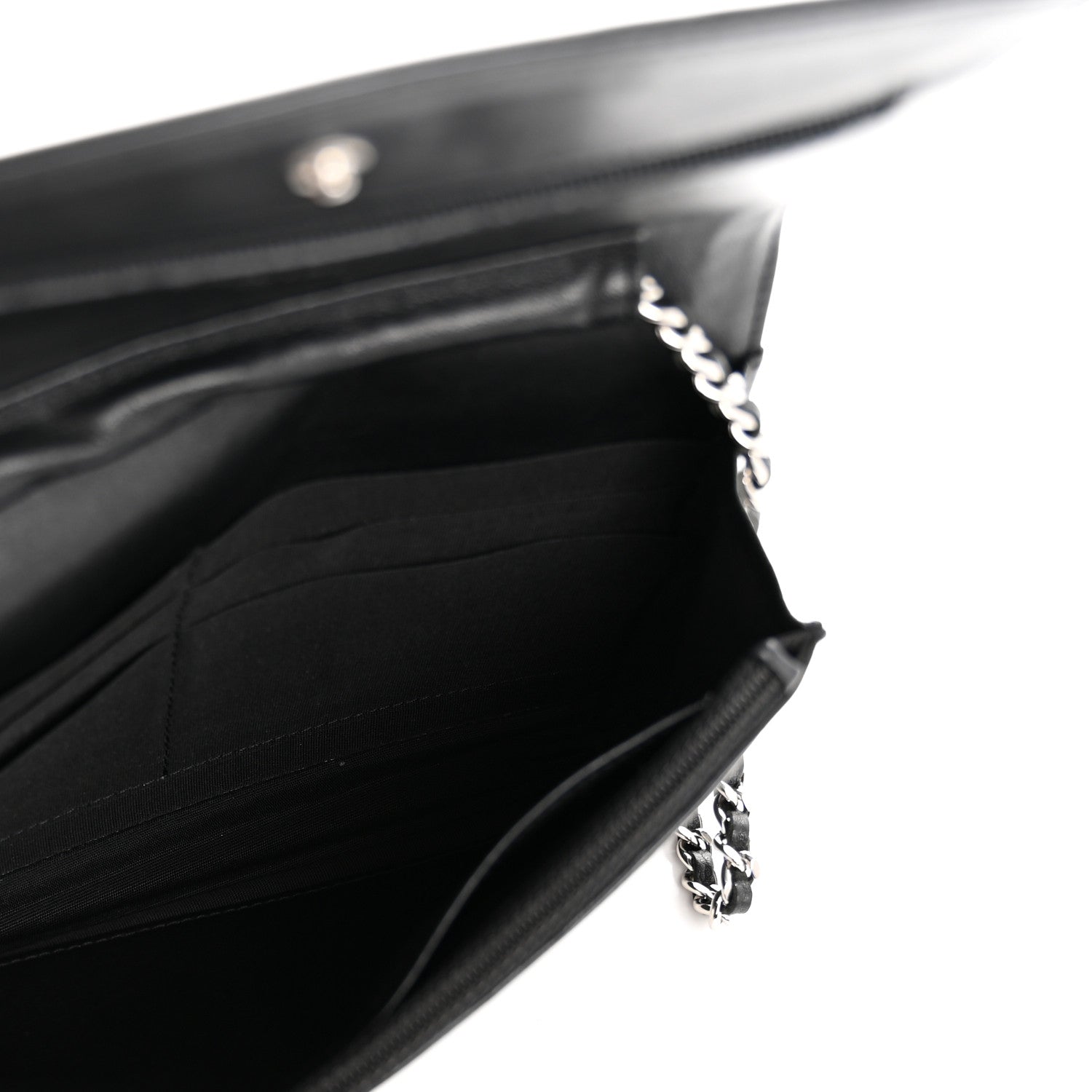Chanel Caviar Sevruga Wallet on Chain WOC Black 5 of 13